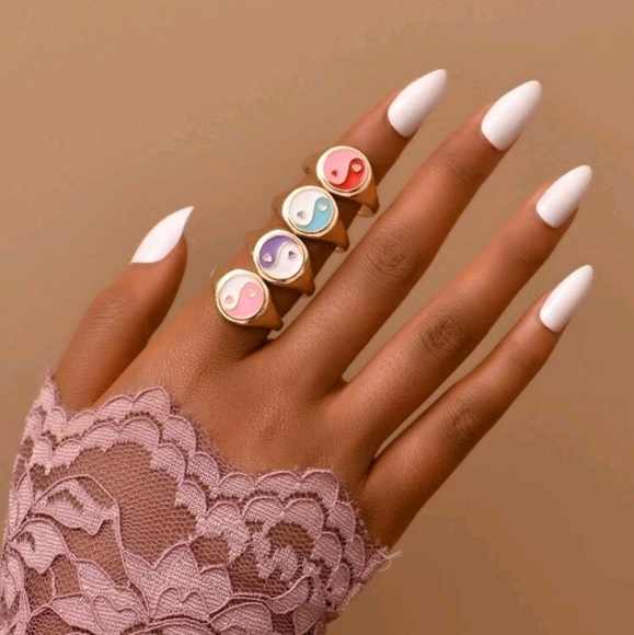 Yin Yang Ring sz 8 - Picture 6 of 6